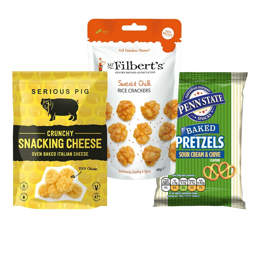 image 1 of Johnnie Walker Black Label Whisky Nibbles Hamper 70cl 40% abv