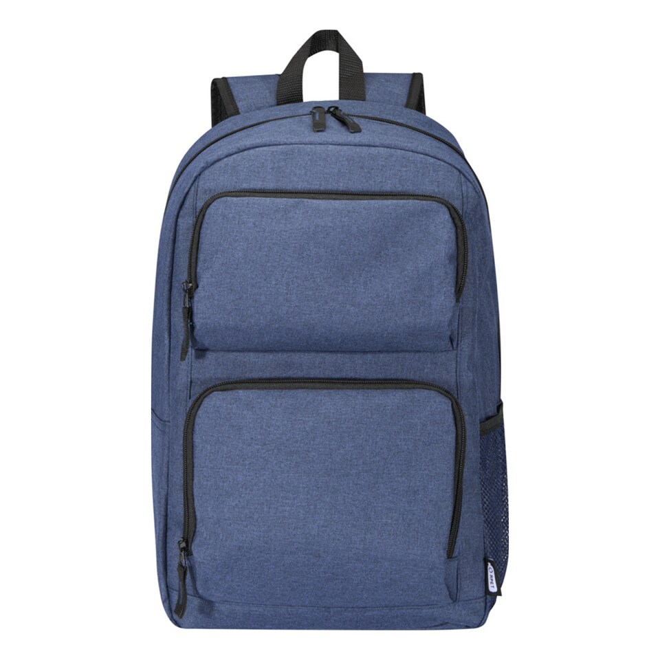 image 1 of Avenue Graphite Deluxe 15.6in Laptop Backpack | Blue | Heather Navy | 1