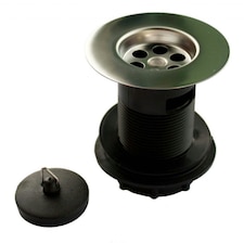 Oracstar Slotted Basin Waste Collector And Plug - Black - One Size