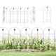 image 1 of Outsunny Decorative Garden Fencing 8PCs 44in x 12.5ft Metal Border Edging
