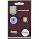 image 2 of Aston Villa FC Crest Badge (Pack of 4) - Blue/Claret/Yellow - One Size