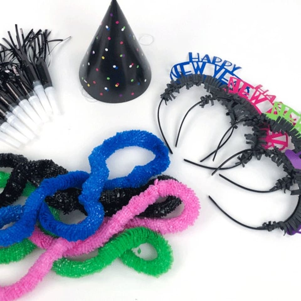 image 1 of Neon Dots New Year Party Kit for 8