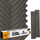 image 2 of NOVECRAFTO Self Adhesive Floor Planks | 36x5.98in (91.4x15.2cm) Each | Peel & Stick Vinyl Flooring | Dark Shadowline Flow Wood Effect | Waterproof DIY Tiles | Black | 4.17 sqm