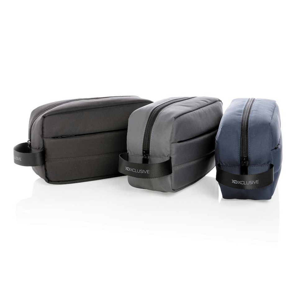 image 1 of XD Xclusive Impact Aware RPET Toiletry Bag - Black - One Size Black