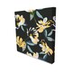 image 1 of Yellow and Black floral (Canvas Print) 66cm x 66cm