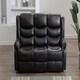 image 7 of Seattle 3 Seater Electric High Back Bonded Leather Recliner Sofa (Brown)