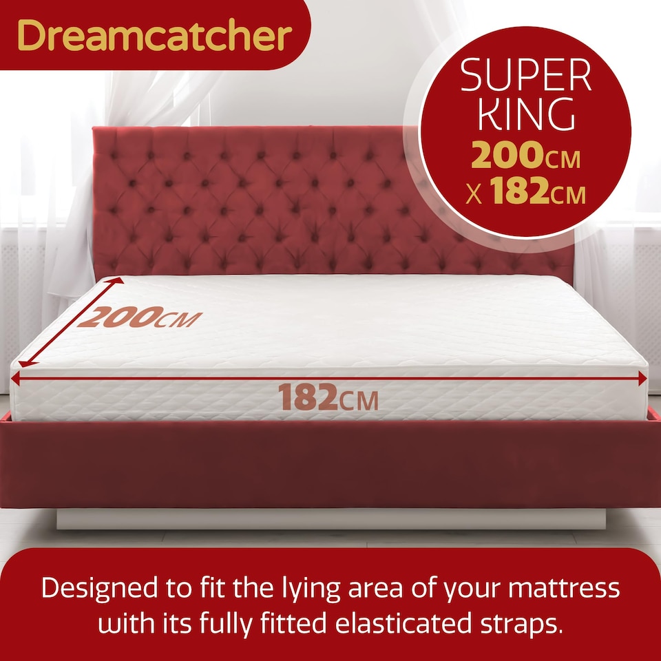 image 1 of Dreamcatcher Deluxe Superking Electric Blanket Fleece Heated Underblanket | White | White | One Size | 1