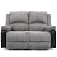 image 3 of Postana 2 Seater Electric High Back Jumbo Cord Fabric Recliner Sofa (Grey)