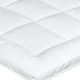 image 3 of Lavio Mattress Topper Single 10CM Deep Washable Thick Soft Microfibre with Strap White | Single