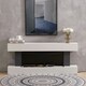 image 4 of Living and Home 50 inch Electric Fireplace with Wooden Mantel, Remote Control,2000W