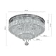 image 5 of Living and Home Round Crystal Ceiling Light | Chrome