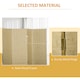 image 4 of HOMCOM 4 Panel Folding Room Dividers for Wall, Privacy Screen Panels, Brown | Brown | Brown