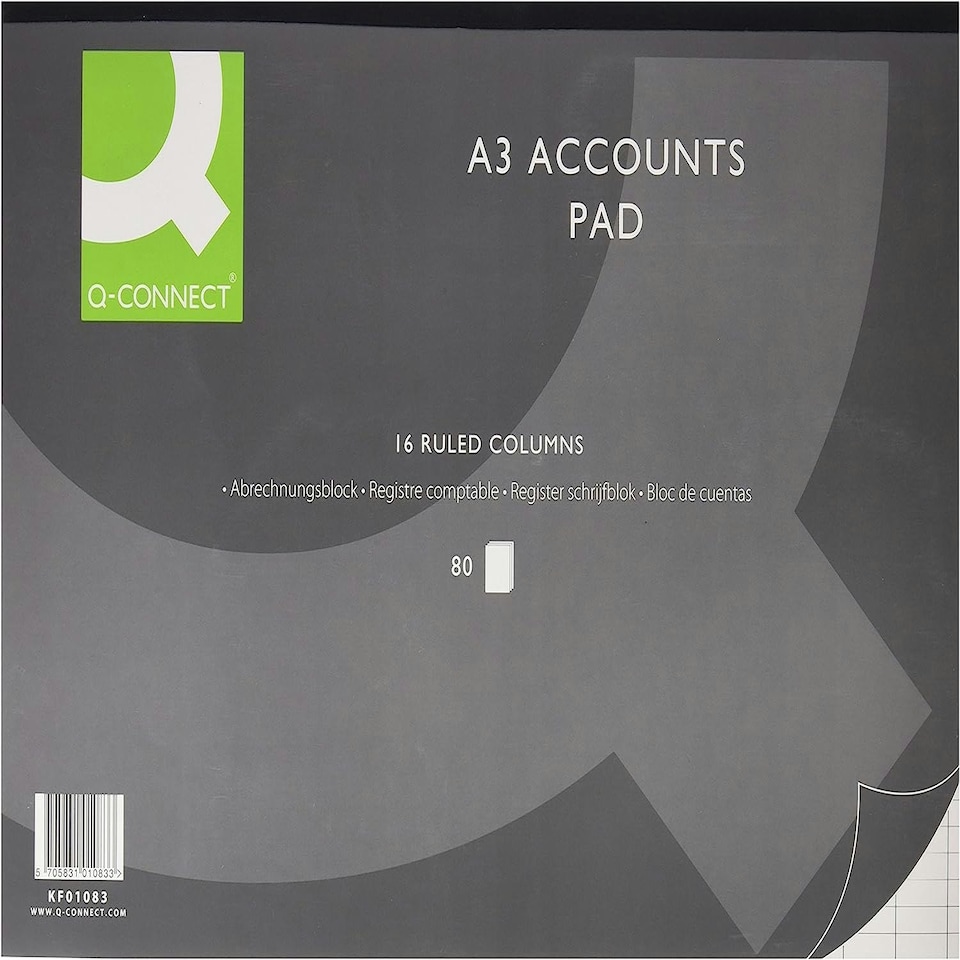 image 1 of Q-Connect 16-Column Analysis Pad A3