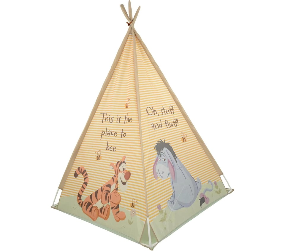 image 1 of Disney Winnie The Pooh Play Tent Kids Indoor Outdoor Teepee Den Toy Age 3+