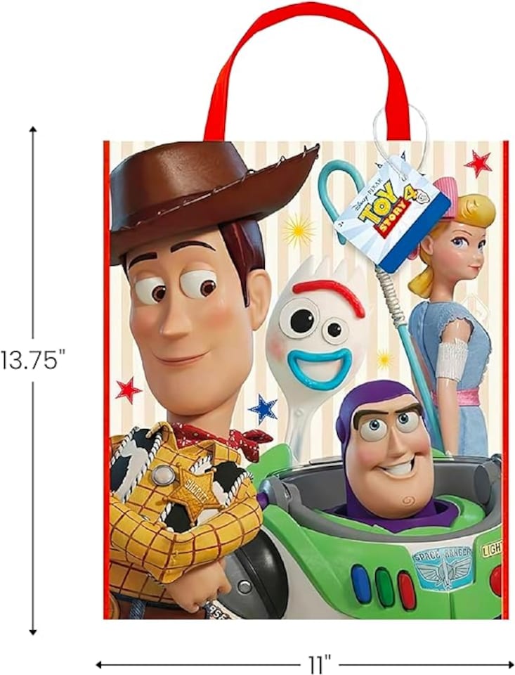 image 1 of Disney Toy Story 4 Party Gift Tote Bag 13" x 11"