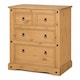 image 1 of Corona 4 Drawer Chest of Drawers 2 + 2 Solid Mexican Pine