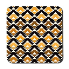 Repeated triangles geometric background (Coaster)