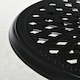image 5 of Outsunny 78 cm Round Garden Dining Table with Parasol Hole, Black