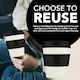 image 3 of Ecoffee Cup 8oz 240ml Reusable Eco-Friendly 100% Plant Based Coffee Cup with Silicone Lid & Sleeve - Melamine Free Travel Mug N/A | Black Nature