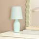 image 1 of ValueLights Arlo Duck Egg Blue Ceramic Table Lamp with Blue Shade