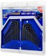 image 1 of Goodyear 30 pc Metric & Imperial Hex Allen Key Long Set Kit Allan Alan Alen | Blue
