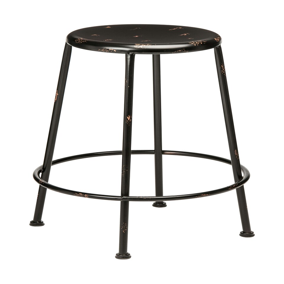 image 1 of Interiors by Premier Artisan Black Metal Stool