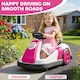 image 8 of AIYAPLAY Kids Bumper Car, Electric Ride-on, 6V 360-Degree Spin Waltzer Car with Dual Motors, Music and Horn for Kids Ages 3-8 Years | Pink
