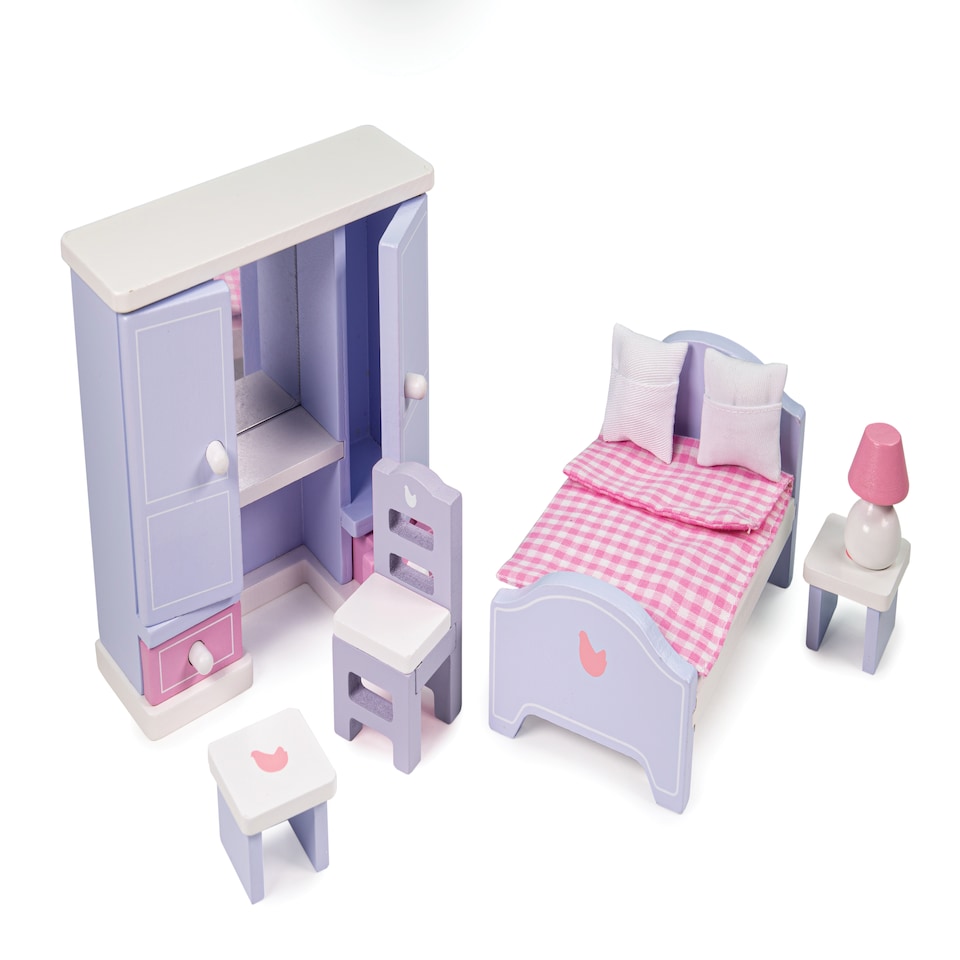 image 1 of Dolls House Bedroom Furniture Set