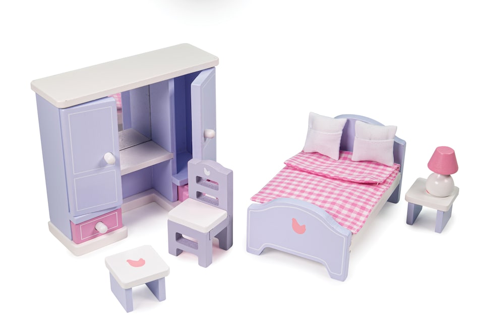 image 1 of Dolls House Bedroom Furniture Set