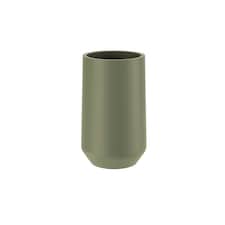 Cosmic Countertop Brush Holder with Durable Resin for Bathroom, Olive Green