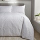 image 1 of Serene Avery Stripe Duvet Cover Set White