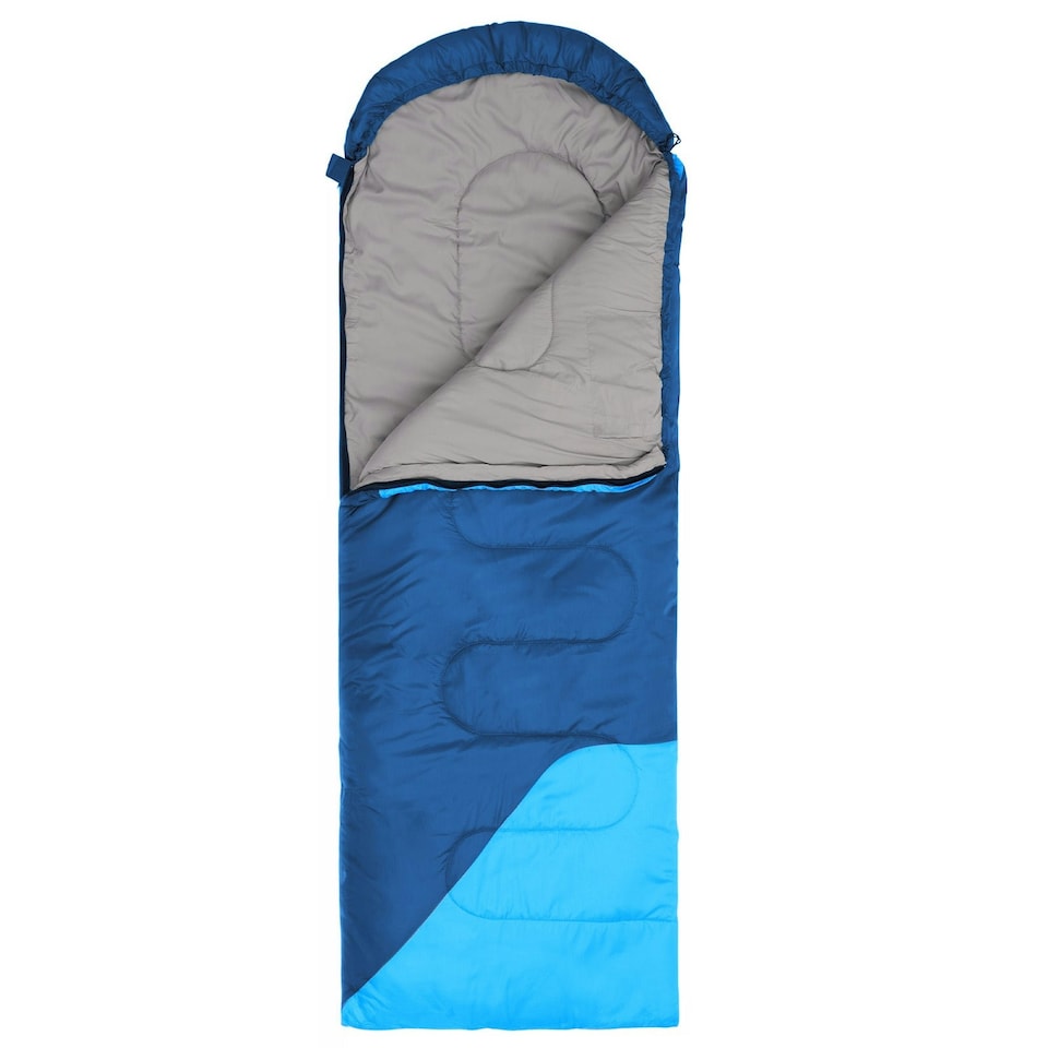 image 1 of Premium Waterproof Lightweight Sleeping Bag - Blue - 3-4 Seasons