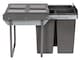 image 2 of Austen & Co. 68L Built-In Hinged Cupboard Kitchen Bin - 3 Compartments