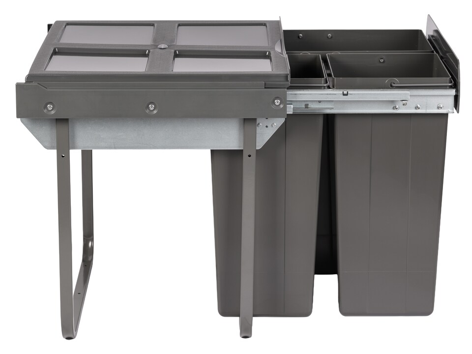 image 1 of Austen & Co. 68L Built-In Hinged Cupboard Kitchen Bin - 3 Compartments