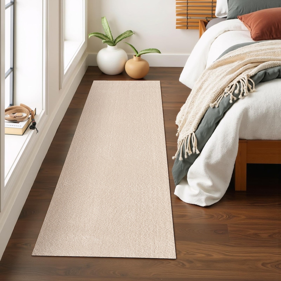 image 1 of RUGLENZA HOME -  STELLA SHAGGY RUG - 22 MM - BEIGE - 60 x 110 CM