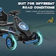 image 5 of HOMCOM Children Pedal Go Kart w/ Adjustable Seat, Rubber Wheels, Brake, Blue