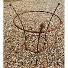Chelsea Range (Small) Peony Plant Support - L43.2 x W43.2 x H64.7 cm - Bare Metal/Ready to Rust