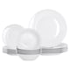 image 1 of Argon Tableware 18pc White Porcelain Dinner Set
