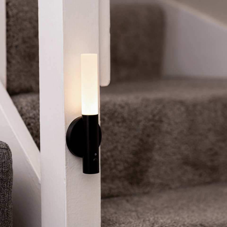 image 1 of Auraglow Rechargeable Motion Sensor Wall Light | Black