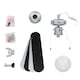image 5 of ValueLights Mirage Silver and Black 42 Inch Ceiling Fan Glass Shade