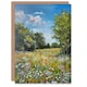 image 1 of Wildflower Meadow Landscape Oil Birthday Him Her Card