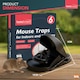 image 2 of 6pk Mouse Traps Indoor & Outdoor – Reusable Snap Traps with Shark Tooth Design, Instant Kill Mice Catchers, Durable & Safe