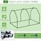 image 4 of Outsunny Mini  Greenhouse Grow House PVC Cover Steel Frame White 99 x 71 x 60cm
