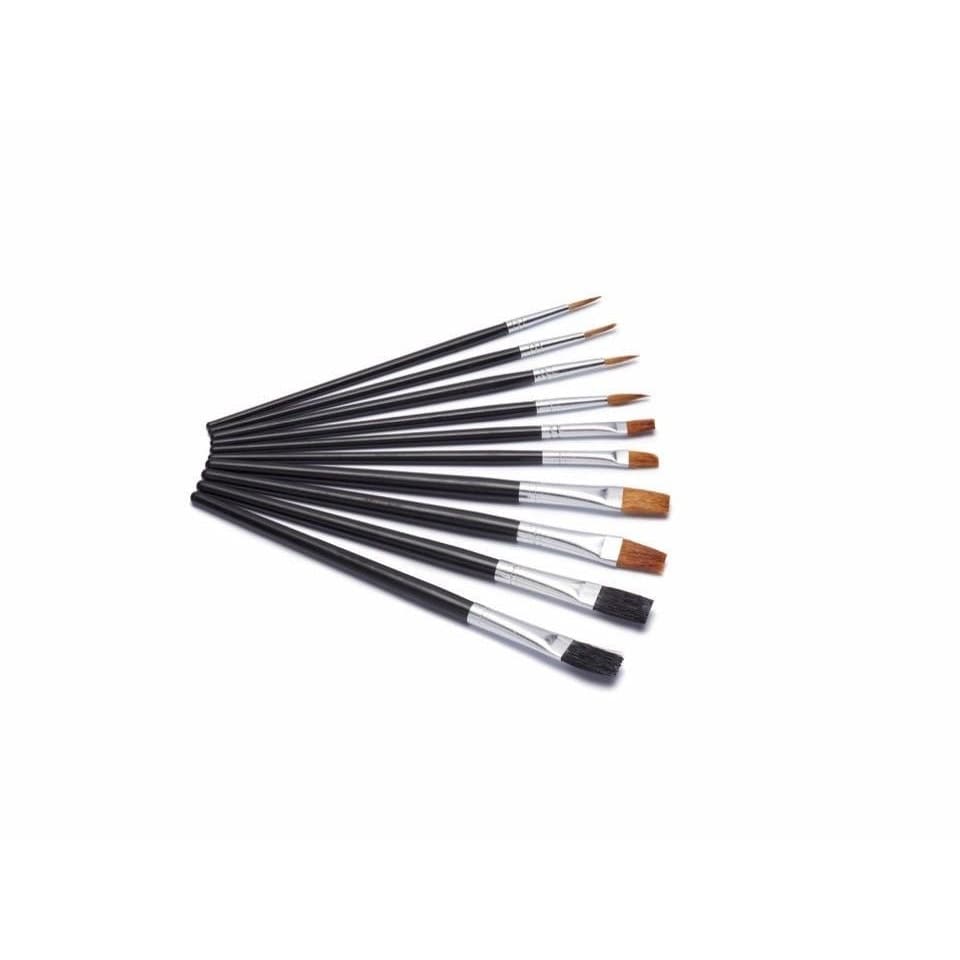 image 1 of Harris Seriously Good Flat Artist Paint Brushes (Pack of 10) - Black - One Size