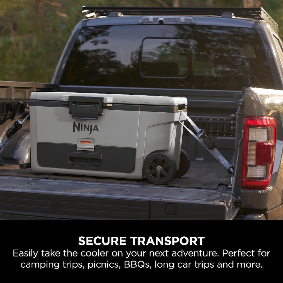 image 1 of Ninja FrostVault 65QT/61L Wheeled Cooler with Dry Zone, Slate Grey FB265EUUKGY