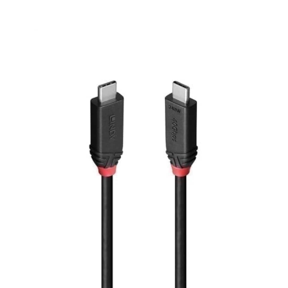image 1 of 1m USB4 240W Type C Cable, Black Line