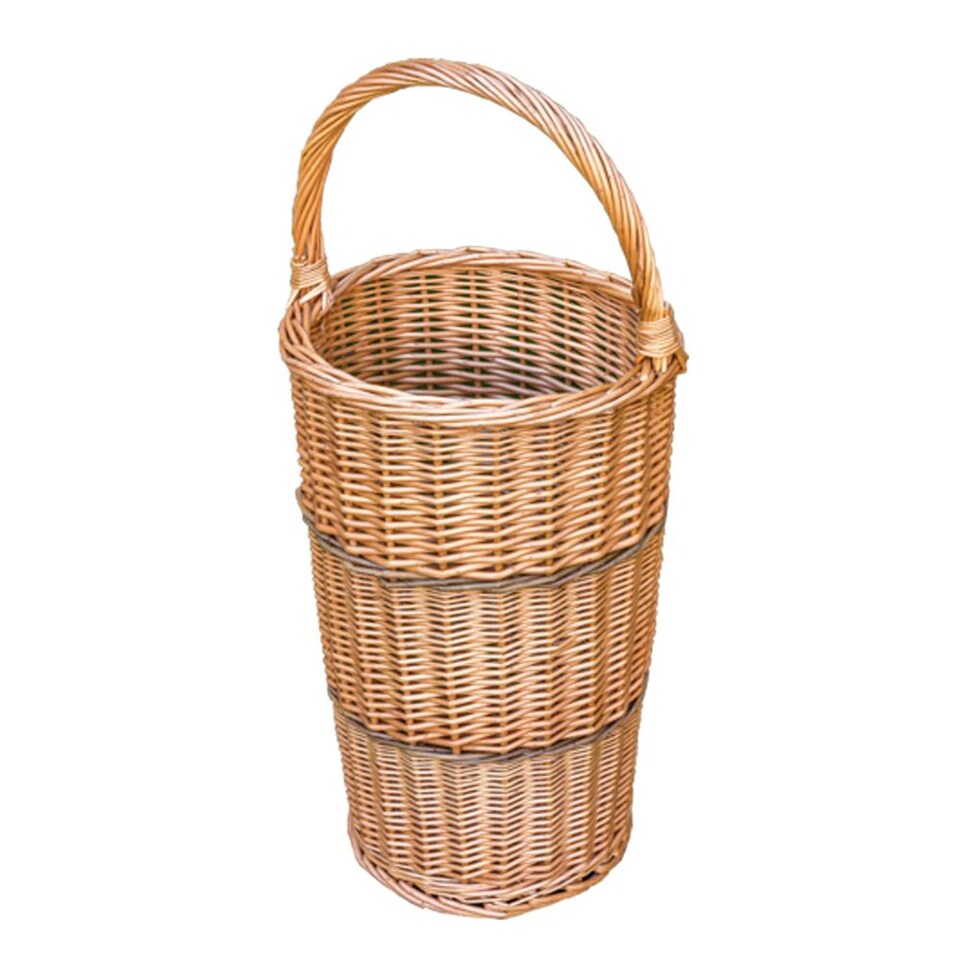 image 1 of Umbrella Walking Stick Wicker Basket with Handle | Brown | Brown | One Size