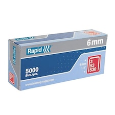 Rapid 53 Series Galvanised Staples - Galvanised - 6mm, Box of 5000