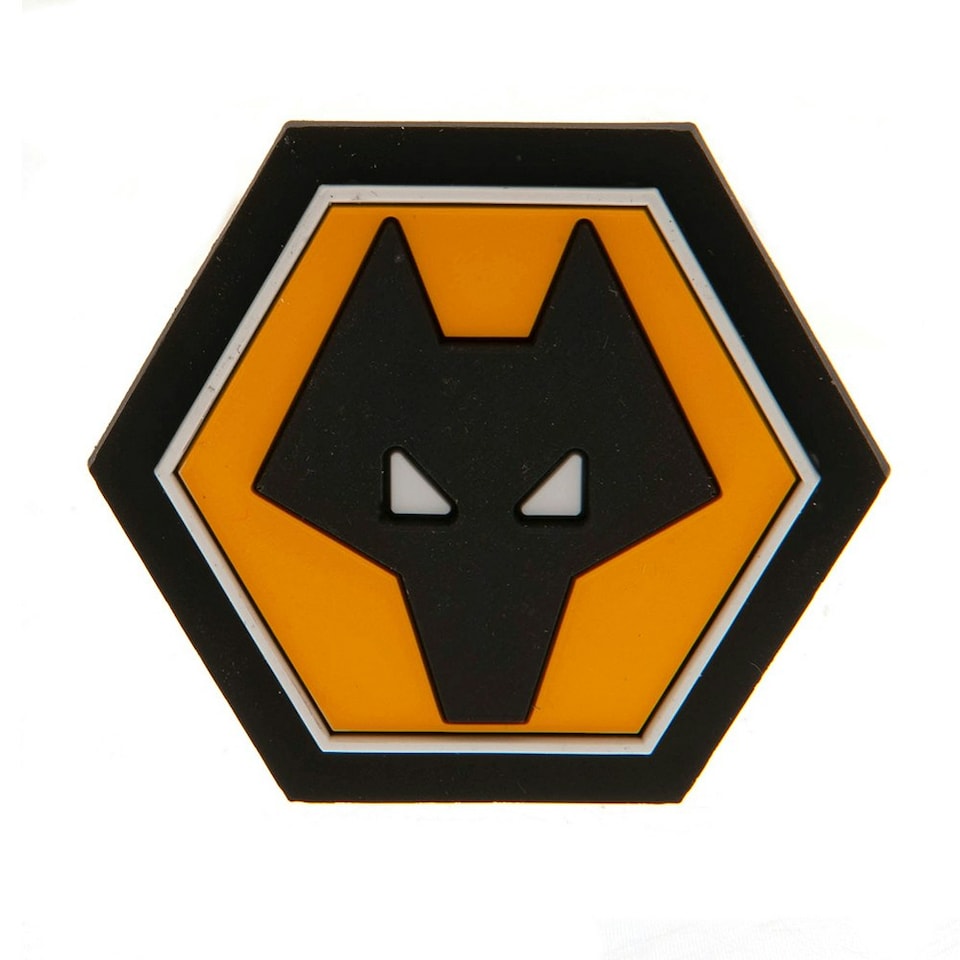 image 1 of Wolverhampton Wanderers FC 3D Crest Fridge Magnet - Black/Yellow - One Size