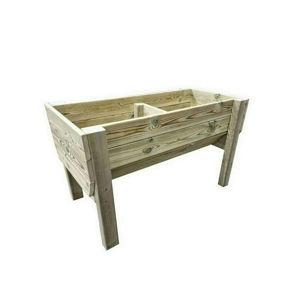 image 1 of Multi Pack of 3 - Raised Veg Trug Garden Planter - Scandinavian Redwood - L52 x W150 x H60 cm - Minimal Assembly Required